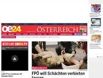 Bild zum Artikel: FPÖ will Schächten verbieten lassen