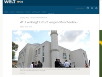 Bild zum Artikel: Abgelehntes Referendum: AfD verklagt Erfurt wegen Moscheebau