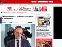 Bild zum Artikel: Kinderehe - Justizminister Maas verteidigt Ausnahmen für Kinderehen