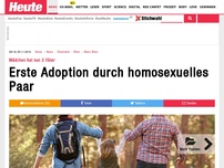 Bild zum Artikel: Mädchen hat nun 2 Väter: Erste Adoption durch homosexuelles Paar