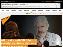 Bild zum Artikel: WikiLeaks enthüllt Clintons E-Mails: Saudi-Arabien und Katar finanzieren IS