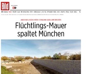Bild zum Artikel: Anwohner bauen Wand - Flüchtlings-Mauer spaltet München