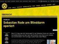 Bild zum Artikel: Sebastian Rode am Blinddarm operiert