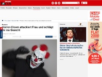 Bild zum Artikel: Rostock - Horror-Clown attackiert Frau und schlägt ihr ins Gesicht