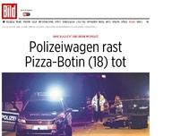 Bild zum Artikel: Ohne Blaulicht und Sirene - Streifenwagen rast Pizza-Botin tot
