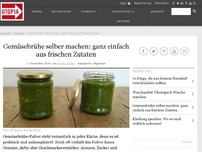 Bild zum Artikel: Gemüsebrühe selber machen: ganz einfach aus frischen Zutaten