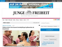 Bild zum Artikel: Polizei enttarnt fast tausend minderjährige Asylbewerber als Erwachsene