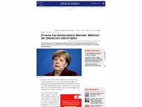Bild zum Artikel: Erneute Kanzlerkandidatur Merkels: Mehrheit der Deutschen stimmt dafür