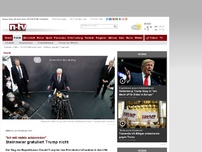 Bild zum Artikel: 'Ich will nichts schönreden': Steinmeier gratuliert Trump nicht