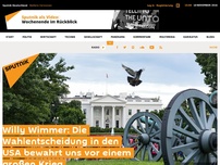 Bild zum Artikel: Willy Wimmer: Die Wahlentscheidung in den USA bewahrt uns vor einem großen Krieg