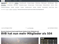 Bild zum Artikel: BVB hat nun mehr Mitglieder als Rivale Schalke