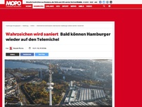 Bild zum Artikel: Wahrzeichen bleibt erhalten: Hamburger Fernsehturm wird saniert