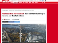 Bild zum Artikel: Wahrzeichen bleibt erhalten: Hamburger Fernsehturm wird saniert