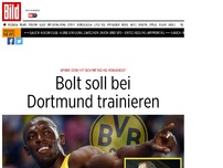 Bild zum Artikel: Verabredung mit Tuchel - Bolt soll bei Dortmund trainieren