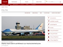 Bild zum Artikel: Obama macht Berlin ab Mittwoch zur Hochsicherheitszone
