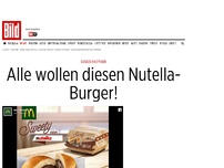 Bild zum Artikel: Süßes Fastfood - Alle wollen den Nutella-Burger!