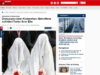 Bild zum Artikel: Kinderehen in Deutschland - Diskussion über Kinderehen: Betroffene schildert Tortur ihrer Ehe