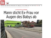 Bild zum Artikel: Auf offener Straße - Mann sticht Ex-Frau vor Augen des Babys ab