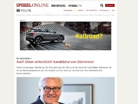 Bild zum Artikel: Bundespräsident: Auch CDU unterstützt Kandidatur von Steinmeier