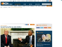 Bild zum Artikel: Treffen mit Obama - 
Donald Trump fiel aus allen Wolken