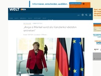 Bild zum Artikel: Norbert Röttgen: 'Angela Merkel wird als Kanzlerkandidatin antreten'