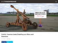 Bild zum Artikel: Endlich: Austrian bietet Direktflug von Wien nach Bratislava