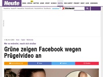 Bild zum Artikel: Wer es verbreitet, macht sich strafbar: Grüne zeigen Facebook wegen Prügelvideo an