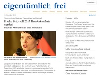 Bild zum Artikel: Die westliche Welt und Deutschland im Umbruch: Frauke Petry soll 2017 Bundeskanzlerin werden!