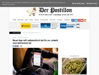 Bild zum Artikel: Neue App ruft automatisch bei Ex an, sobald man betrunken ist