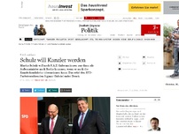 Bild zum Artikel: SPD-Kreise: Schulz will Kanzlerkandidat werden