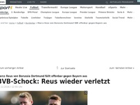 Bild zum Artikel: BVB-Schock: Reus wohl wieder verletzt