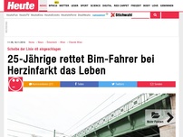 Bild zum Artikel: Scheibe der Linie 46 eingeschlagen: 25-Jährige rettet Bim-Fahrer bei Herzinfarkt das Leben