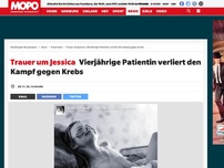 Bild zum Artikel: Trauer um Jessica: Vierjährige Patientin verliert den Kampf gegen Krebs