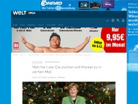 Bild zum Artikel: Kanzlerkandidatur: Mehrheit der Deutschen will Merkel zum vierten Mal