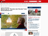 Bild zum Artikel: Erneute Kanzlerkandidatur - Merkel dachte 'Stunden über Stunden' über Entscheidung nach