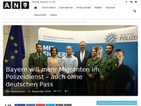 Bild zum Artikel: Bayern will mehr Migranten im Polizeidienst – auch ohne deutschen Pass