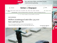 Bild zum Artikel: Neuer Dienstwagen: Müllers Dienstwagen kostet über 325.000 Euro und hat 530 PS