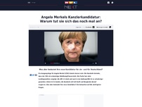 Bild zum Artikel: Angela Merkels Kanzlerkandidatur: Warum tut sie sich das noch mal an?