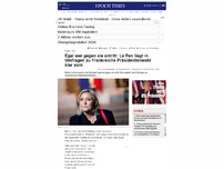 Bild zum Artikel: Frankreichs Präsidentenwahl: Le Pen liegt in Umfragen klar vorn