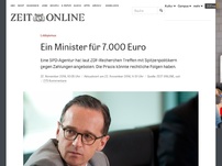 Bild zum Artikel: Lobbyismus: Ein Minister für 7.000 Euro