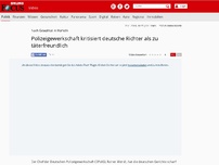 Bild zum Artikel: Nach Gewalttat in Hameln - Polizeigewerkschaft kritisiert deutsche Richter als zu täterfreundlich