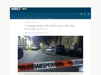 Bild zum Artikel: Polizeigewerkschaft: Sind lasche Richter schuld an der Gewalttat in Hameln?
