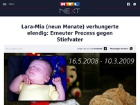 Bild zum Artikel: Lara-Mia (neun Monate) verhungerte elendig: Erneuter Prozess gegen Stiefvater