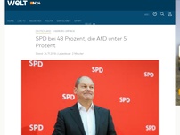 Bild zum Artikel: Hamburg-Umfrage: SPD bei 48 Prozent, die AfD unter 5 Prozent
