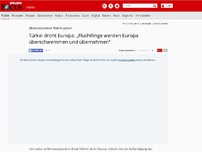 Bild zum Artikel: Ministerpräsident Yildirim poltert - Türkei droht Europa: „Flüchtlinge werden Europa überschwemmen und übernehmen“