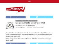 Bild zum Artikel: Die gerechteste Steuer der Welt