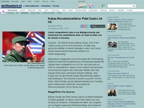 Bild zum Artikel: Kubanisches Fernsehen - Kubas Ex-Präsident Fidel Castro ist tot