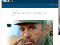 Bild zum Artikel: Mit 90 Jahren: Fidel Castro ist tot