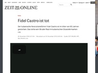 Bild zum Artikel: Kuba: Fidel Castro ist tot