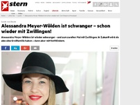 Bild zum Artikel: Leute von heute: Alessandra Meyer-Wölden ist schwanger – schon wieder mit Zwillingen!